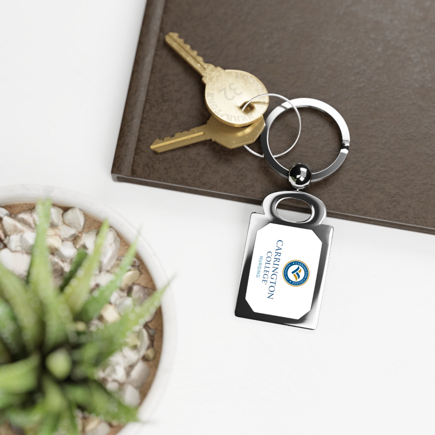 NURSING: Rectangle Photo Keyring