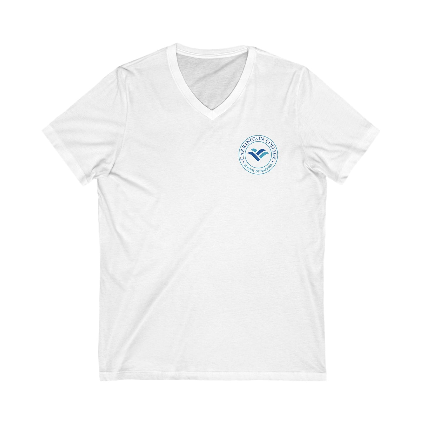 NURSING: Unisex Jersey Short Sleeve V-Neck Tee