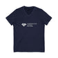 Carrington College Unisex Jersey Short Sleeve V-Neck Tee