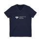 Carrington College Unisex Jersey Short Sleeve V-Neck Tee