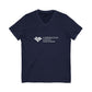 Carrington College Unisex Jersey Short Sleeve V-Neck Tee