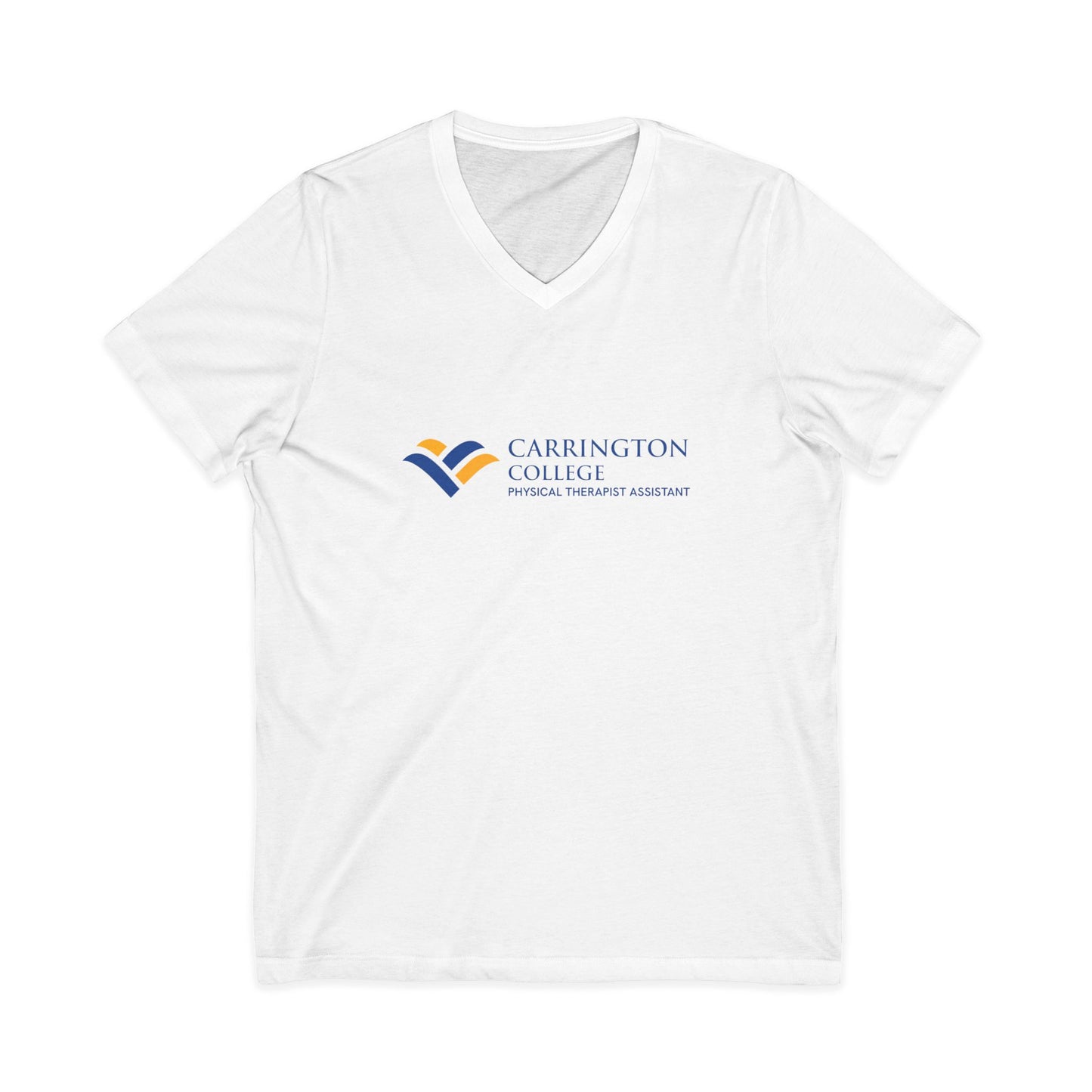 Carrington College Unisex Jersey Short Sleeve V-Neck Tee